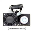 thumbnail image 3 of Altavoz de Audio de 1,8 Pulgadas, 4 Ohmios, 10 W, 48 Mm, Altavoz Multimedia de Graves, Mini Altavoz de Sonido DIY con Orificio de Montaje, 3 of 8
