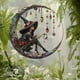 thumbnail image 1 of Witch With Crystal Pendant Acrylic Wall Hanging Home Decoration, 1 of 5