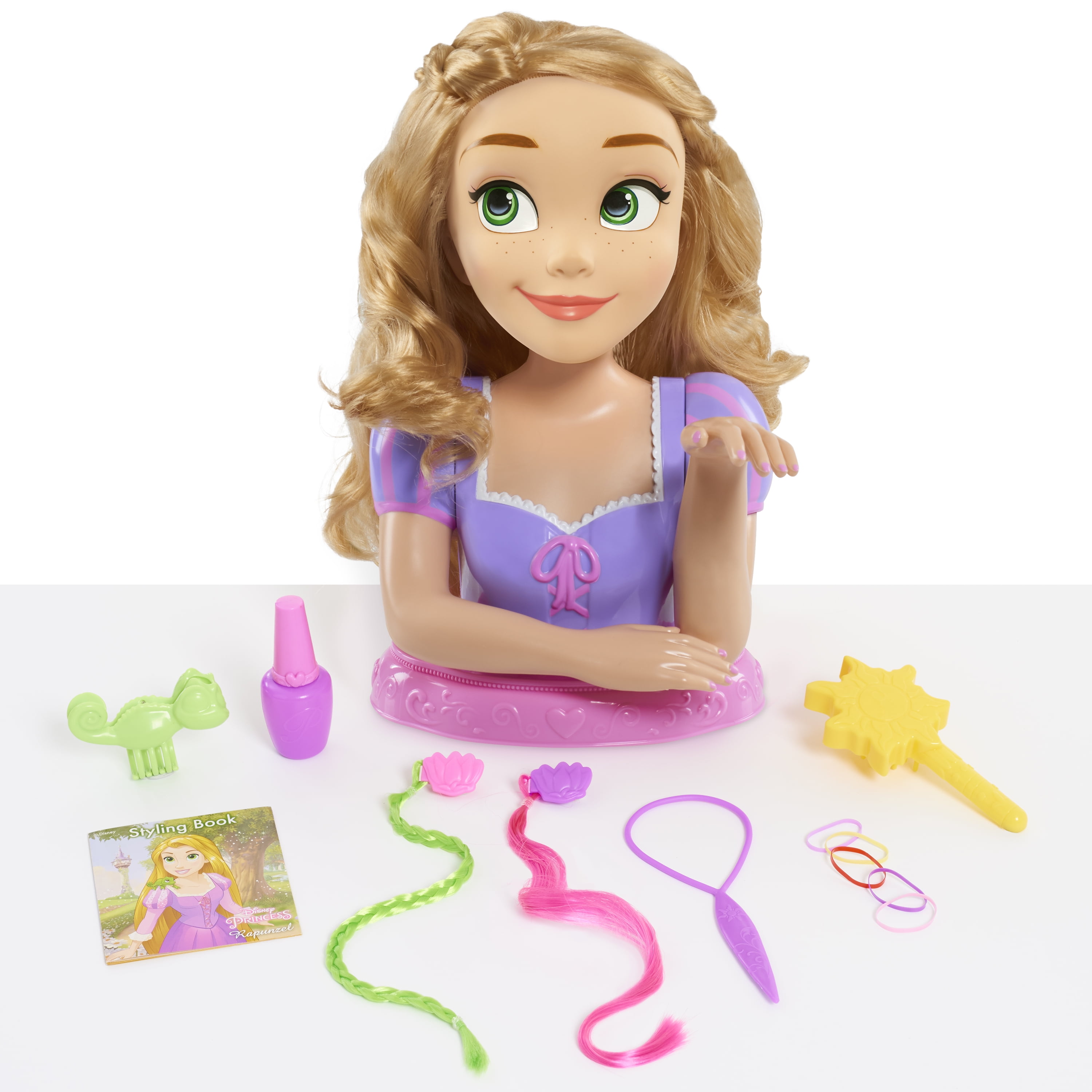 disney princess deluxe rapunzel styling head doll