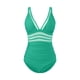 thumbnail image 4 of Conjunto de bikini liso sin mangas para mujer, traje de baño push-up acolchado, ropa de playa, traje de baño de poliéster, 4 of 4