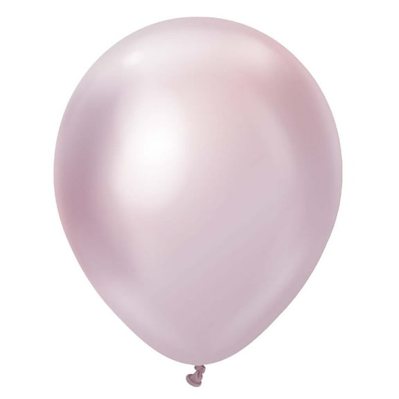 12 inch Kalisan Mirror Pink Gold Latex Balloons (10 Pack) - Party Supplies Decorations