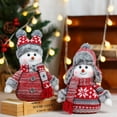 thumbnail image 6 of Donemore Christmas Snowman Decoration, Christmas Decorations Indoor Christmas Snowman for Home Winter for Table Top Cute Christmas Snowman Gifts, 6 of 8