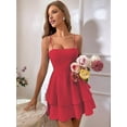 thumbnail image 4 of Women'S Backless Tie Short Dress Summer Models Halter Dresses Red XL, 4 of 8