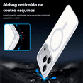 thumbnail image 2 of Funda Case Deluxe para iPhone 17 Pro Max BLANCO Uso Rudo Compatible con MagSafe, Protección Antigolpes Resistente, PC + TPU, Diseño Elegante y Duradero, 2 of 7
