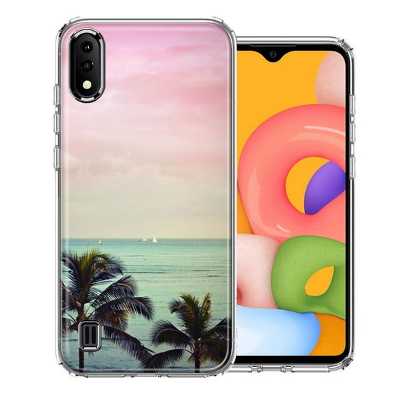 MUNDAZE For Samsung A01 Vacation Dreaming Design Double Layer Phone Case Cover
