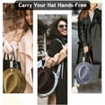 thumbnail image 3 of Paquete de 4 gorras elásticas de viaje con clip para sombrero, soporte para gorra de béisbol con manos libres, sombreros, gancho para colgar, accesorios de viaje para gafas de sol, lla, 3 of 5