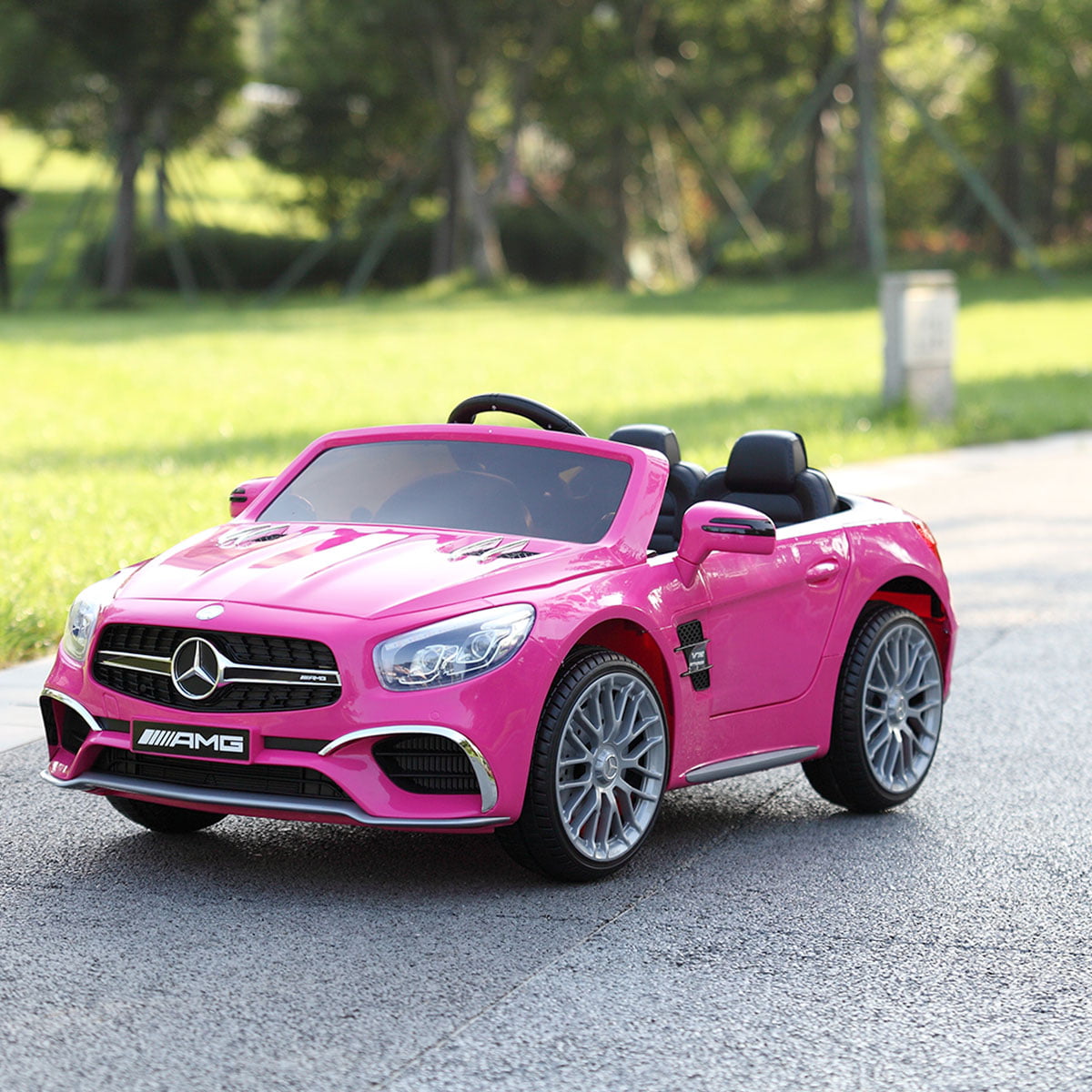 Tobbi 12v Kids Ride On Car Licensed Mercedes Benz Electric Battery Toy With Remote Control Mp3 Rosy Walmart Com Walmart Com