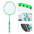 thumbnail image 4 of 1 Pair Badminton Racket Set, Children Badminton Racket, Iron Alloy+Nylon With 2 Balls Fluorescent Yellow//Green/Orange For Kids Boys Girls Toy Fluorescent Green, 4 of 8