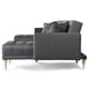 thumbnail image 5 of Sala Modular Doble Chaise Makora Marietta con Memory Foam Color Oxford Lino Respaldo Reclinable de 3 Posiciones, 5 of 7