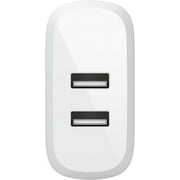 Belkin 24-Watt Dual Port USB Wall Charger, White