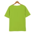 thumbnail image 7 of yunLCZ Basic Women's Tees Everyday Low Price Women's Fashion Casual Solid Color Button Short Sleeve Top T Shirt Breathable casual blouse loose fit, 7 of 7