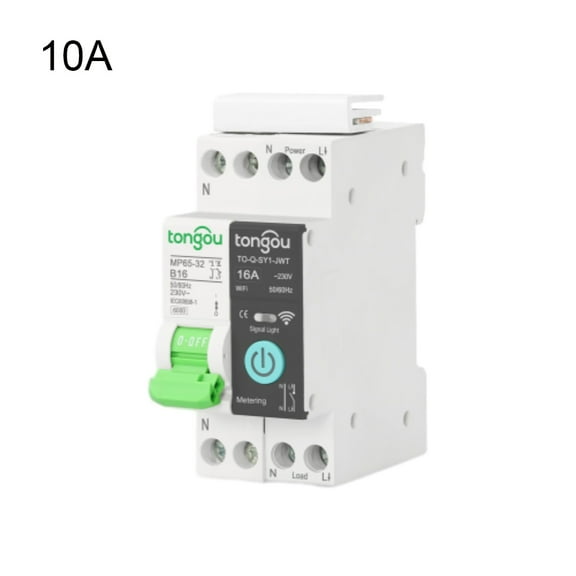 Tuya WiFi Smart Metering Switch 1P N 10A/16A/25A/32A DIN Rail Timer Switch Voice Remote Control