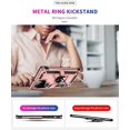 thumbnail image 5 of Entronix Heavy Duty Case Designed for Galaxy S22 ULTRA, Rotating Ring Protective Cover, Pink, 5 of 7