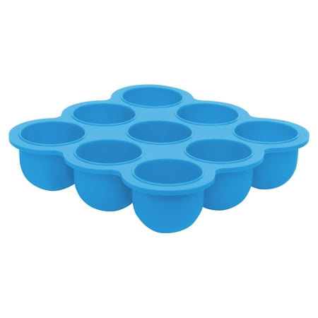 Baby Snack Tray - Kushies Silitray Silicone Baby Food Freezer Tray, Azure