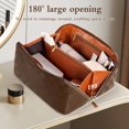 thumbnail image 4 of Bolsa de maquillaje Abiudeng Travel impermeable con asa y separador, 4 of 9