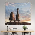 thumbnail image 2 of Pofeuu Elephant Giraffe Print Wall Tapestry Decoration Wall Hanging Tapestry 60 x 51 Inch, 2 of 6