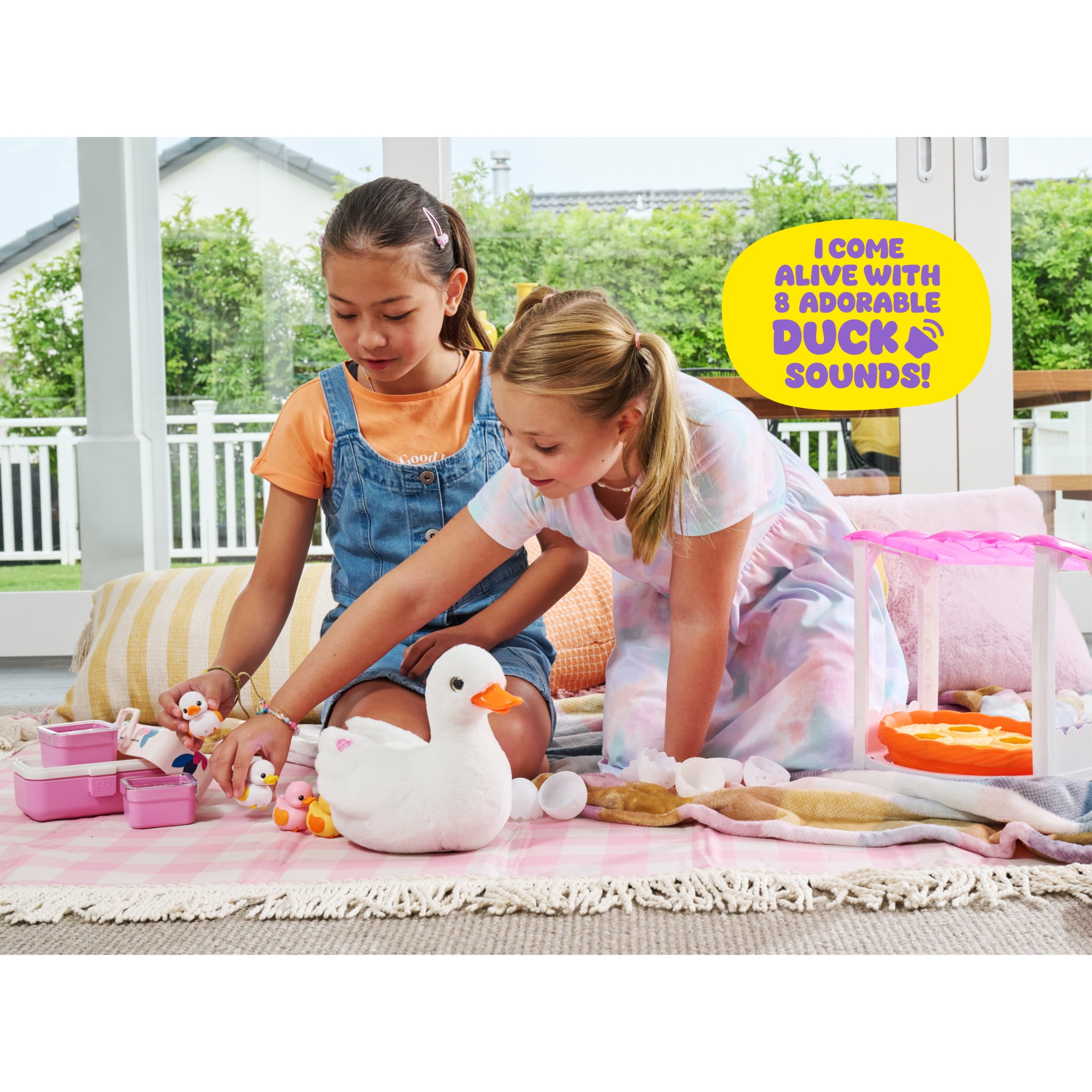 Pets Alive Mommy Duck Surprise de ZURU Élever Jouer Surprise Éclosion Interactif Filles Jouet