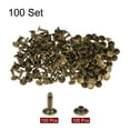 thumbnail image 3 of Unique Bargains 100 Sets Leather Rivets 12 x 9mm Metal with 3 Setter Tools, Bronze, 3 of 7