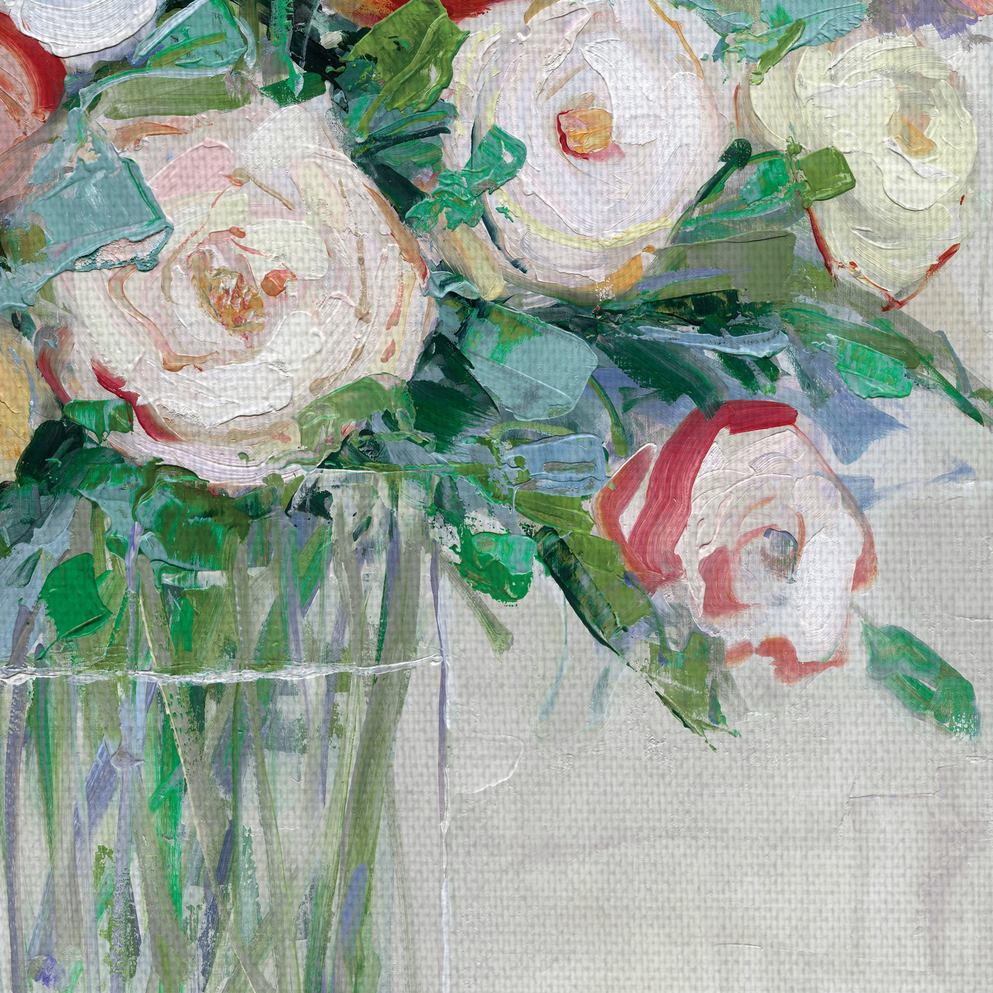 Masterpiece Art Gallery Mid-Summer Medley Flowers By Sally Swatland Canvas Art Print 30" x 40"