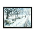 thumbnail image 3 of Designart Winter Park At Christmas Traditional Framed Wall Art, 3 of 4