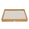 thumbnail image 2 of Pin Display Case, Medal Shadow Box Clear Keep Tidy Fashionable  For Pins For Jewelry Pearwood, 2 of 8