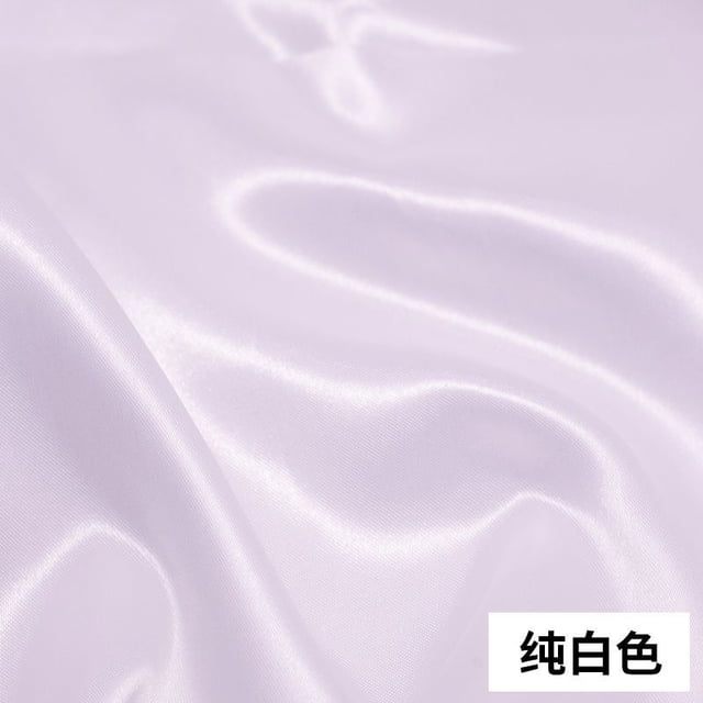 Xiao Hua Tela de satén blanco 39,37 x 59,06 pulgadas, 1 pieza - tela de satén sedosa y brillante para coser, material de costura para vestidos, proyecto de bricolaje, artesanía de satén sedoso