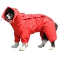 thumbnail image 1 of Imperméable pour Chien avec Capuchon Amovible, Manteau pour Chien d'Extérieur à Cordon de Serrage Ajustable, Veste Imperméable pour Chien, Veste de Pluie avec Capuchon et Trou pour Collier, 10 Tailles, 28, 1 of 7