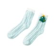 thumbnail image 3 of iOPQO Breathable Socks Women, Cute Gifts, Sleep Socks, Thermal Socks for Women, Cute Fuzzy Socks, Green One Size, 3 of 6