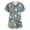 Multicolor-B#10526NN, variant on Stretchy Cartoon Animal Print Scrub Shirt V Neck Short Sleeve Scrub Shirts for Women S-5XL Plus Size Nurse Uniforms with Pocket
