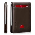 thumbnail image 1 of Billetera RUNBOX de piel auténtica delgada con bloqueo RFID para hombre, 1 of 6
