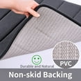 thumbnail image 5 of ROSMARUS Memory Foam Bath Mat 20' x 32', Water Absorbent Shower Mat, Thick Non Slip Bath Rugs with PVC Backing, Ultra Soft Bathroom Rugs for Floor & Tub, Charcoal Gray, 5 of 6