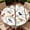 Birds, variant on ARTSLION Round Outdoor Tablecloth For Up To 36in With Umbrella Hole & Zipper Waterproof Elastic Edge Fitted Table Cover Big Sunflower For Patio Picnic Party, Muted Teal Texture