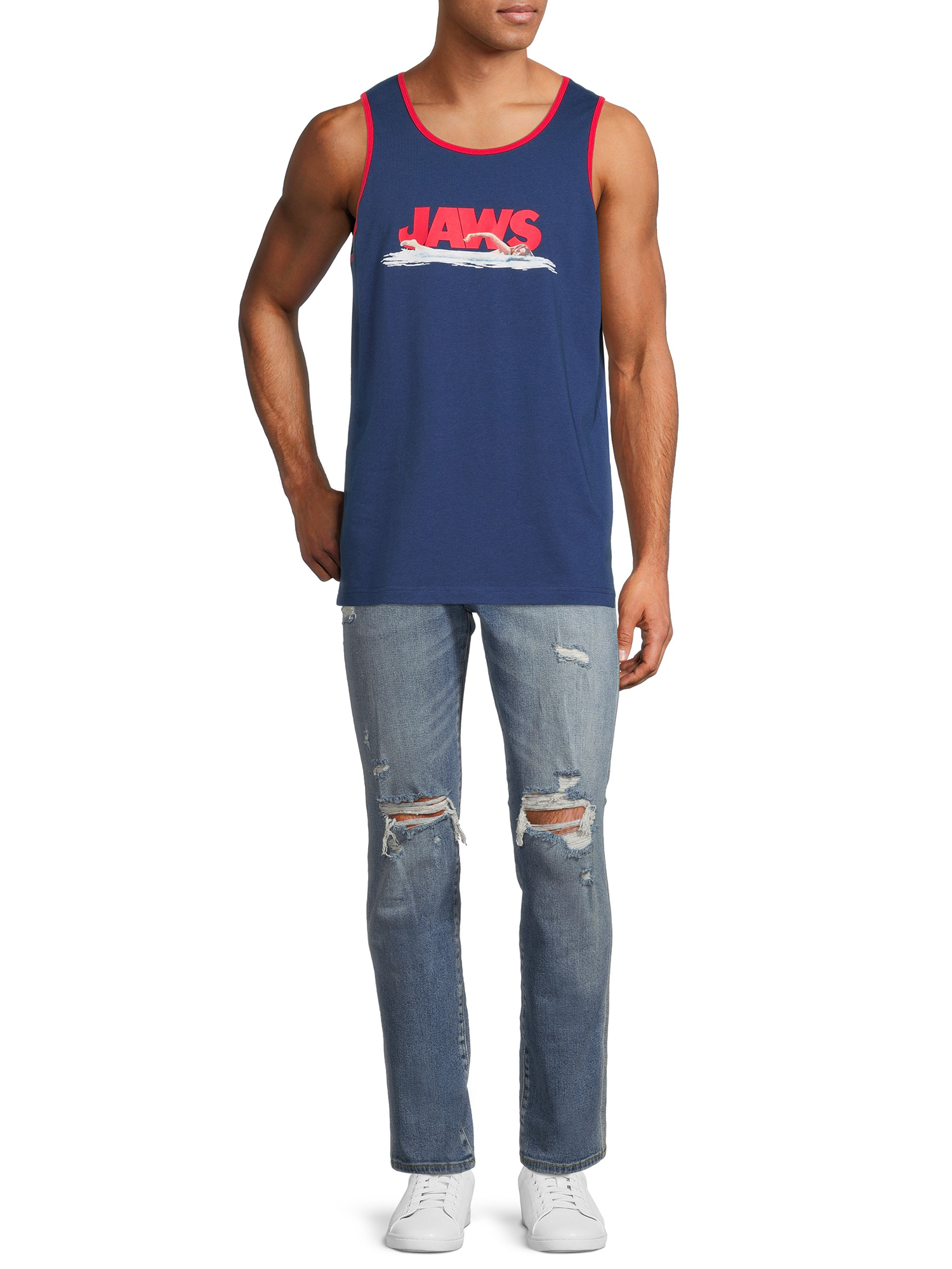 Universal by Jaws Sleeveless Graphic Print Tank Top (Men's or Men's Big & Tall) 2 Pack - image 4 of 9