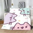 thumbnail image 1 of The Cat Cute Pusheens Printed Blanket Picnic Blankets Warm Blanket Soft and Comfortable Blanket Home Travel Birthday Gift, 1 of 1