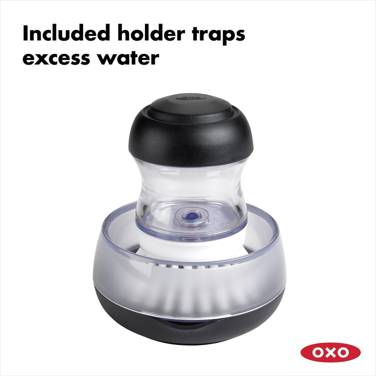 OXO Soap Dispensing Palm Brush with Storage Set photo 4