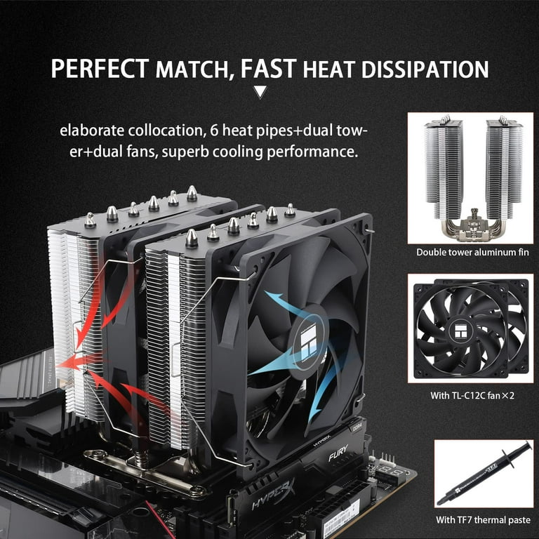 Dissipatore CPU Thermalright Assassin X 120R SE V2 - 4 Heat Pipes, Ventola 120mm PWM, Per AMD E Intel - Foto 12