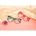 thumbnail image 3 of FEISEDY Trendy Cateye TR90 Blue Light Blocking Spring Hinges Computer Glasses Women B2676, 3 of 6