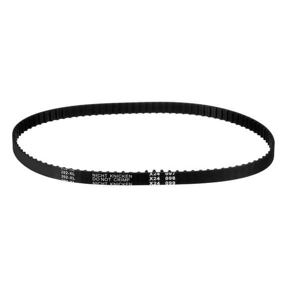 202XL Timing Belt 101 Teeth Black Cogged Rubber Geared Belt, 3D Printer Timing Belt