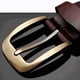 thumbnail image 3 of Guardurnaity Cinturón trenzado de cuero de primera calidad para hombre, cinturón de cuero informal tejido ajustable para pantalones vaqueros Cinturones Negro, 3 of 6