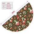 thumbnail image 3 of Lsque Mushrooms and Autumn Print Christmas Tree Skirt, Tree Skirt with Ties or Velcro, Perfect for Holiday Decorations, Halloween, and New Year-36", 3 of 7