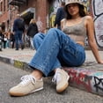 thumbnail image 4 of Cushionaire Topcat 100% Genuine Leather Suede Sneakers for Women, Lightweight Everyday Casual Womens Shoes with Retro Style and Cushioned Comfort, 4 of 23