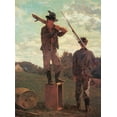 thumbnail image 2 of Homer, Winslow 25x32 Black Ornate Wood Framed with Double Matting Museum Art Print Titled - In Front Of The Guard House, 2 of 4