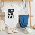 thumbnail image 3 of Best Son Ever Relatives Family Bodysuit Jumper Boys Infant Baby Brisco Brands 18M, 3 of 6