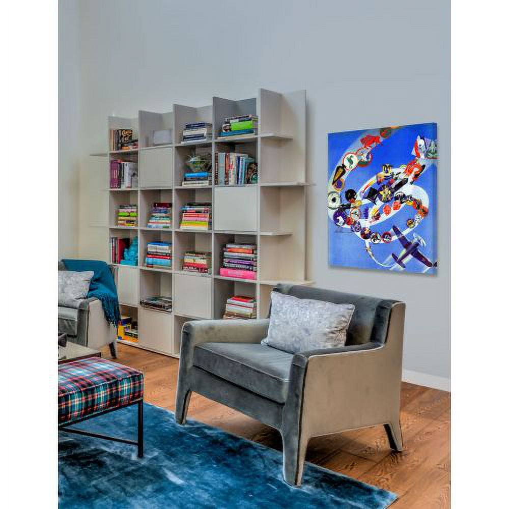 "Flying Around" Painting Print on Canvas