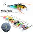 thumbnail image 2 of 1Pcs Hard Bait 3D Eyes Fishing Lure Butter Fly Insects Various Style Salmon Flies Trout Single Dry Fly Fishing Lures 4.5cm/3.4g Fishing Tackle - Treble Hook Design, 2 of 8