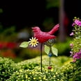 thumbnail image 3 of RKSTN Carillon d'Oiseau en Métal pour Jardin Extérieur Rouge, 3 of 7