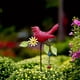thumbnail image 4 of Estacas de metal decorativas para jardín | Flores de metal repujado con pájaros y hojas | Decoración primaveral para exteriores, ideal para patio, jardín y macetas, 4 of 8