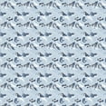 thumbnail image 3 of Ambesonne Cartoon Duvet Cover Set, Mermaid Dolphin Motifs Art, Queen, Pale Blue Pale Coffee, 3 of 3