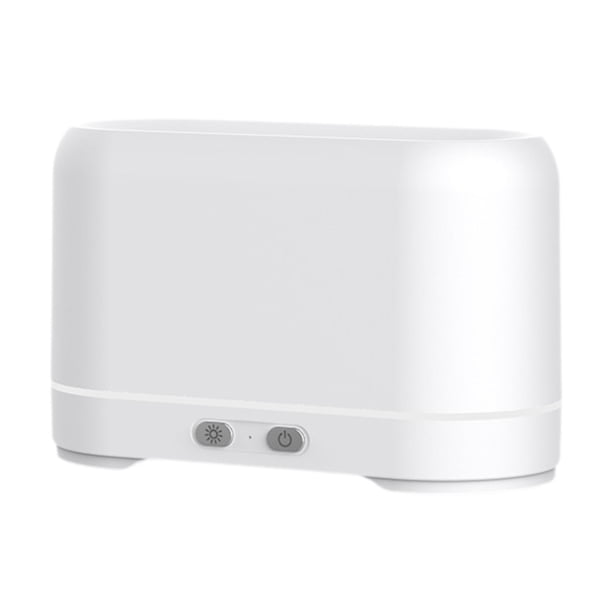 Humidificador difusor de aire de llama, difusor de aceites esenciales, práctico y portátil. Blanco