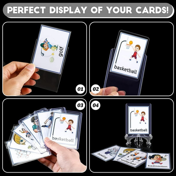 Pochettes rigides pour cartes avec pochettes souples transparentes
